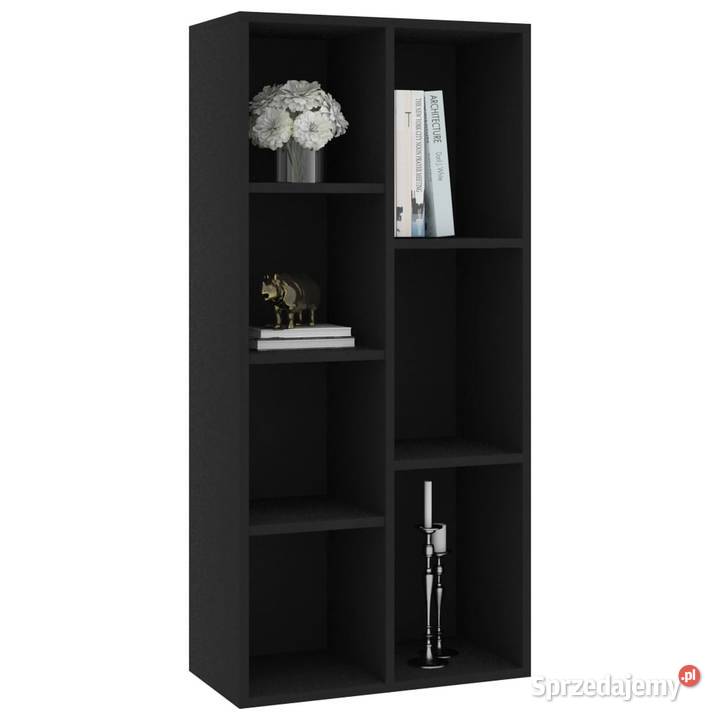 vidaXL Regał na książki czarnySKU801108 mazowieckie Warszawa