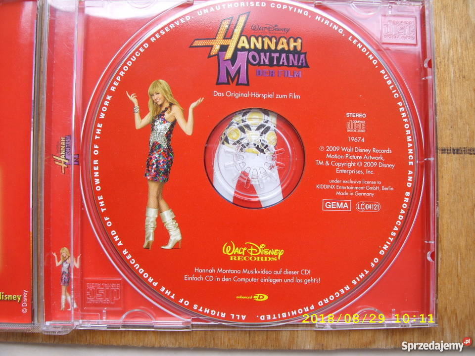 CD filmowa HANNA MONTANADER FILM Płyty i kasety dolnośląskie Wołów sprzedam