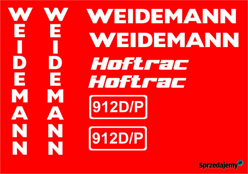 Naklejki Weidemann 912 dp Jeżewo