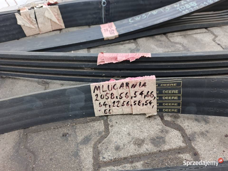 Pas klinowy napędowy do kombajnu John Deere 1065 wielkopolskie Ostrów Wielkopolski sprzedam