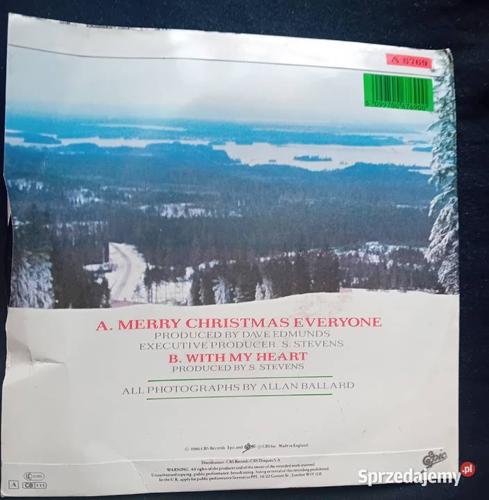 SP Shakin Stevens Merry Christmas Everyone CBS rock'n'roll wielkopolskie Koźminek