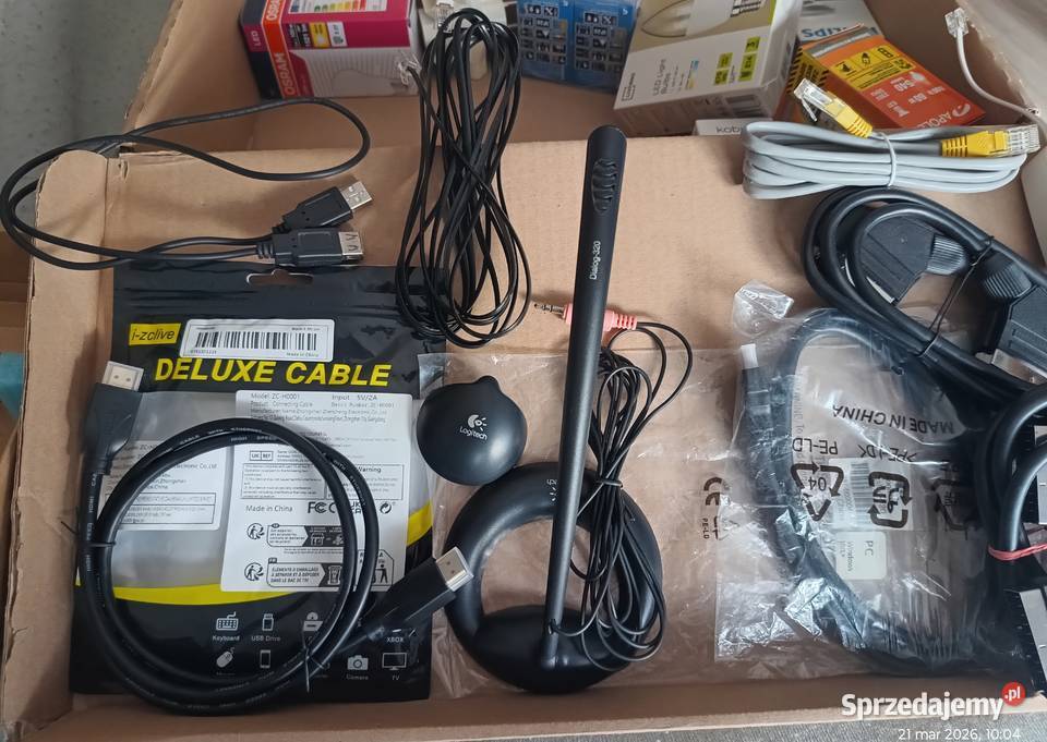 Kable HDMI Eurozłącza mikrofon i inne wielkopolskie Wronki sprzedam