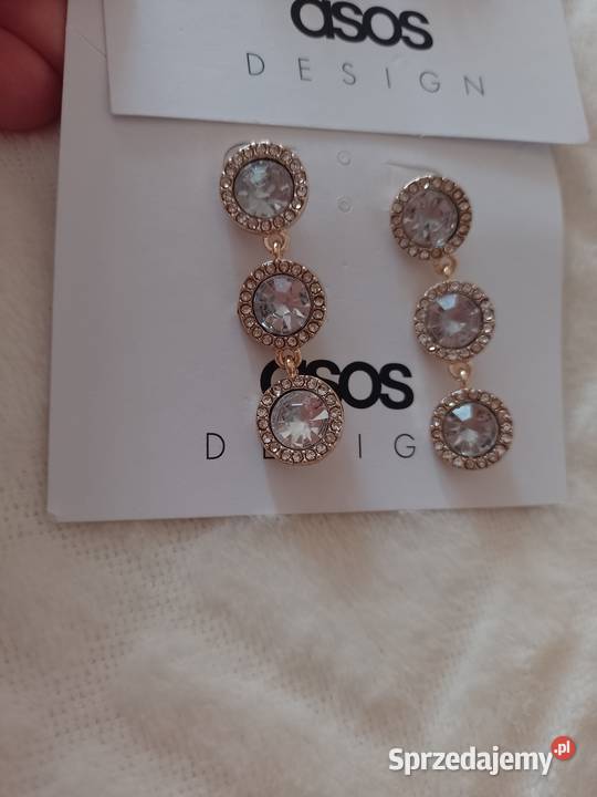 ASOS Bogato zdobione kolczyki ślubne z Londynu Kraków
