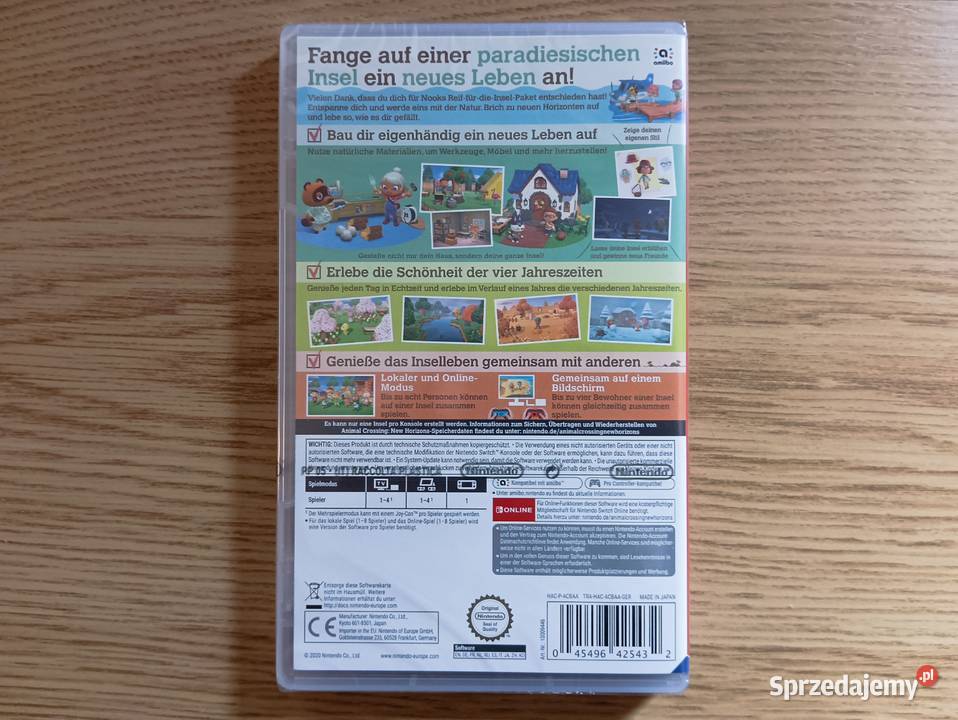 Animal Crossing Horizons Nintendo Switch w folii