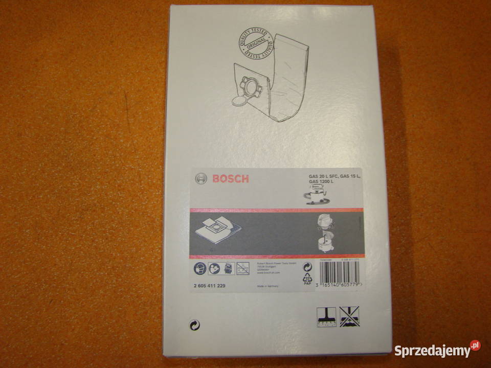 Worek tekstylny na pył BOSCH do GAS 20 LSFC 15L Bielsko-Biała