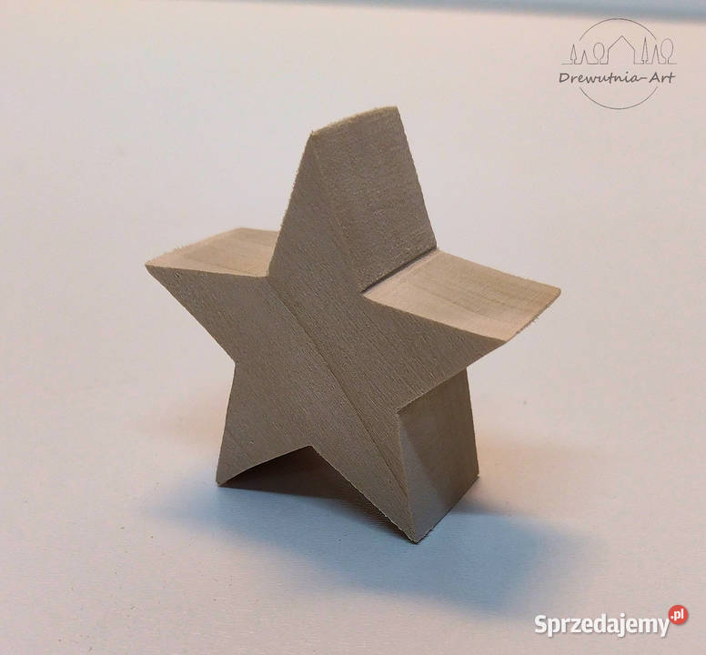 Gwiazda Gwiazdki Gwiazdy drewniane 3D grube opolskie sprzedam