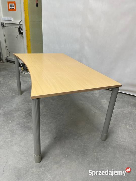 Biurko Bene jasny buk ergonomiczna wnęka małopolskie
