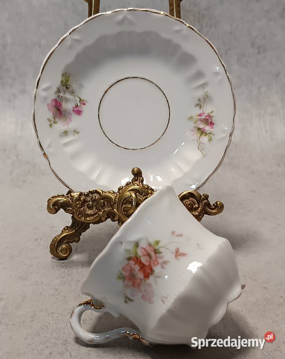 CT CARL TIELSCH Duet Filiżanka w Kwiaty Silesia Jelenia Góra