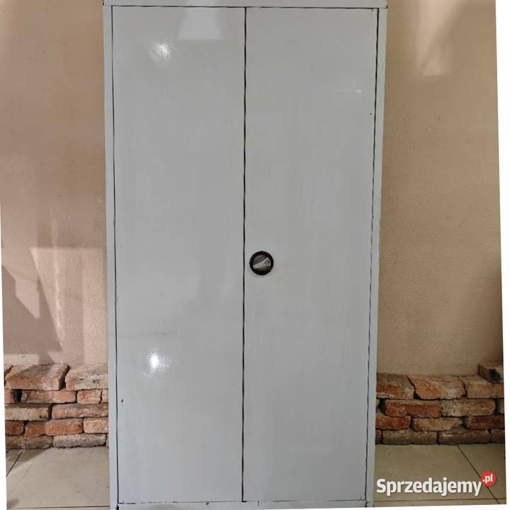 Solidna szafa metalowa dwudrzwiowa zamykana na Magazynowanie Pszczyna sprzedam
