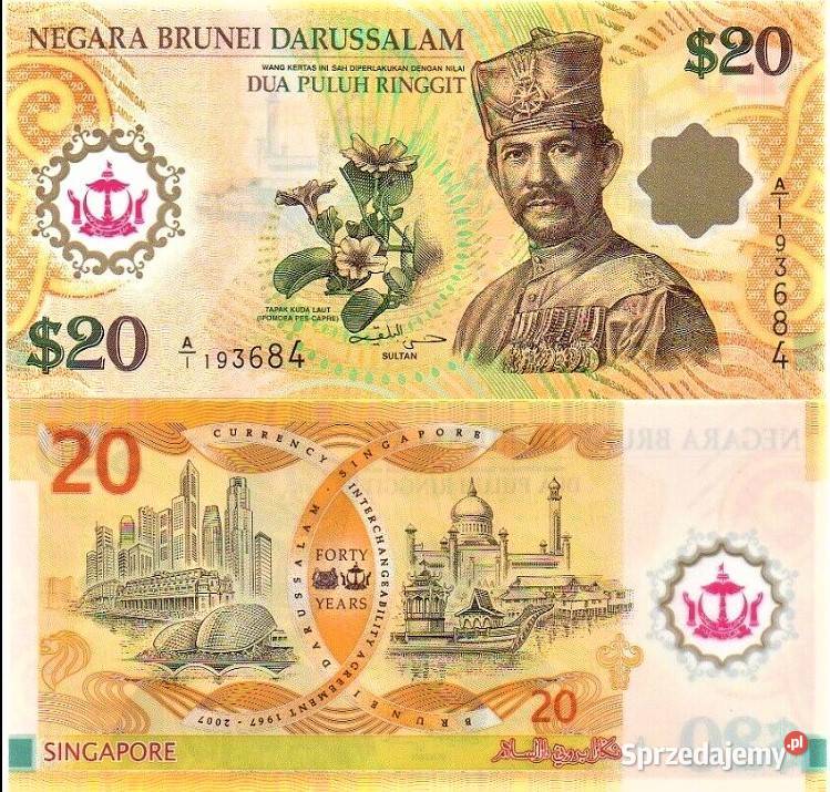 BRUNEI 2007 UNCP 34a polimer wysyłka Człuchów