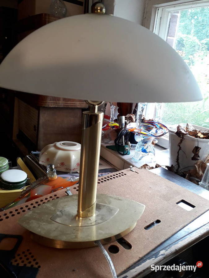 Elegancka lampa mosieżna ze ściemniaczem Lampy stołowe i nocne Warszawa