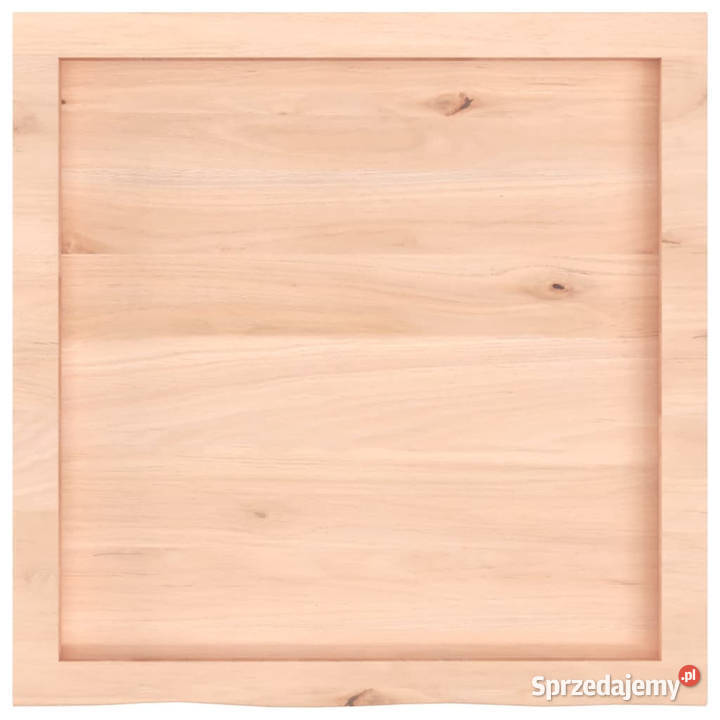 Półka 60x60x26 surowe lite drewno dębowe
