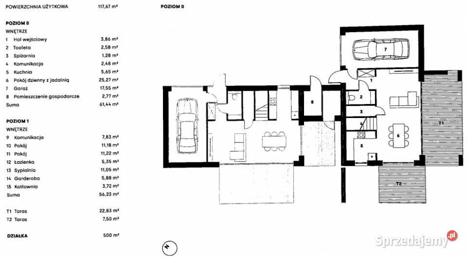 Ekologiczny dom w stanie deweloperskim na nowym Łódź