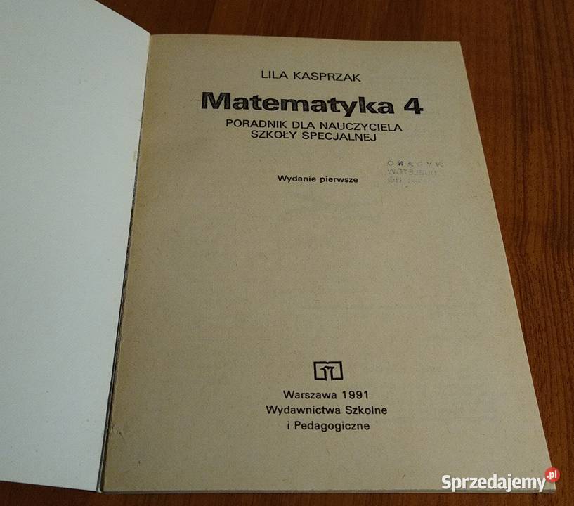 Matematyka 4 poradnik nauczyciela szkoły Gdańsk