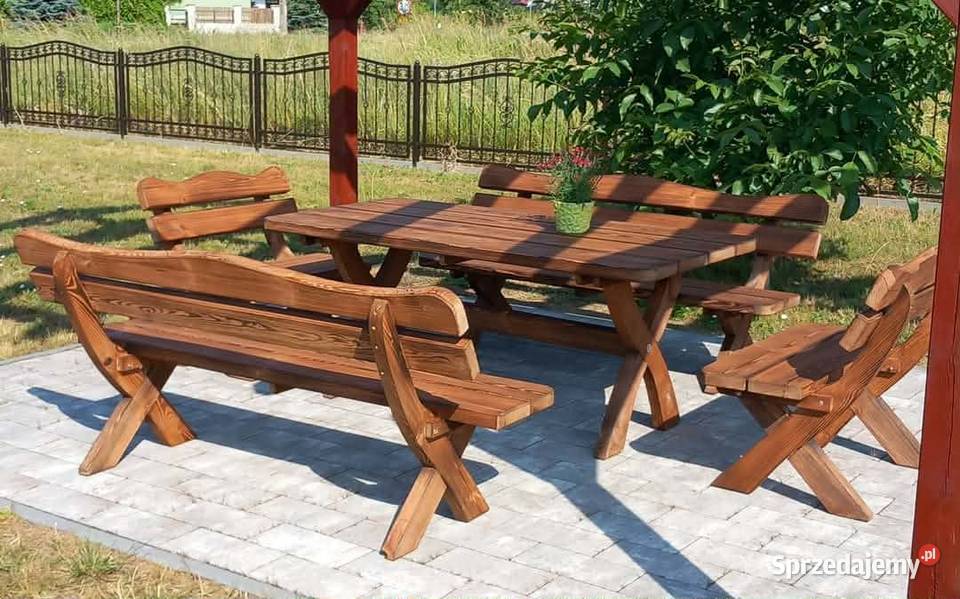 Meble ogrodowe z litego drewna Gdańsk sprzedam