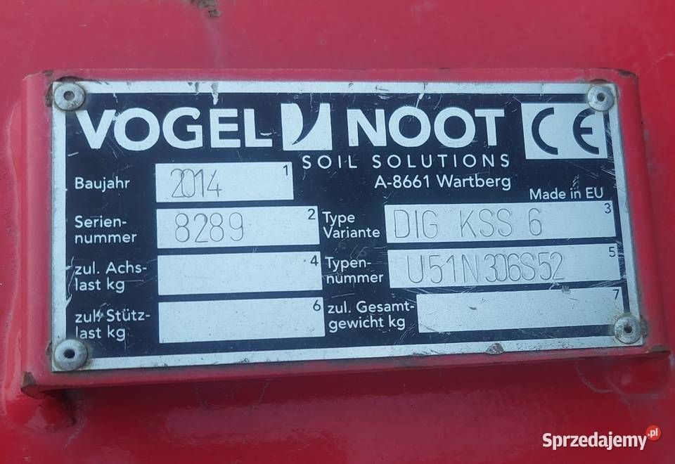 Głębosz Vegel Nood nieuszkodzony