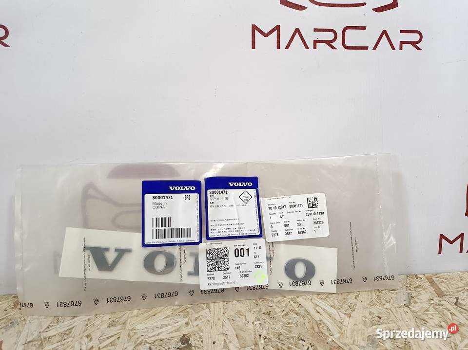 VOLVO EX30 ZNACZEK LOGO EMBLEMAT KLAPY BAGAŻNIKA Motoryzacja
