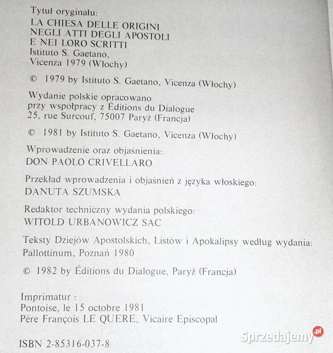 Dzieje Apostolskie Listy i Apokalipsa Pozostałe Chełm