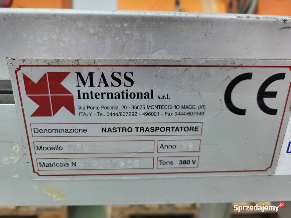 Taśmociąg prosty przenośnik taśmowy 145 x 45 Produkcja zachodniopomorskie Białogard