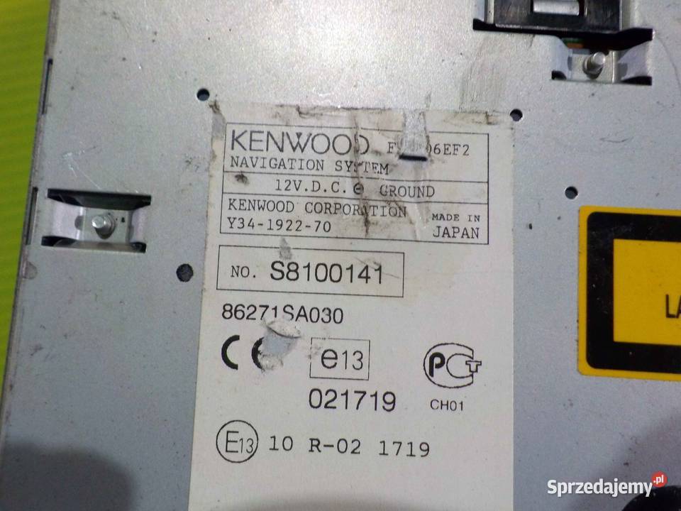 SUBARU FORESTER II 05 czytnik nawigacji KENWOOD Nawigacje fabryczne Suków