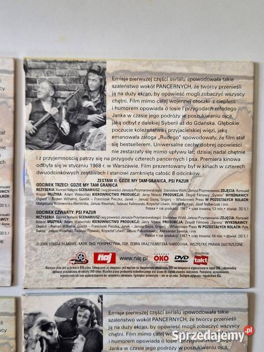 Płyt DVD Czterej pancerni i pies 4 sztuki Wrotnów