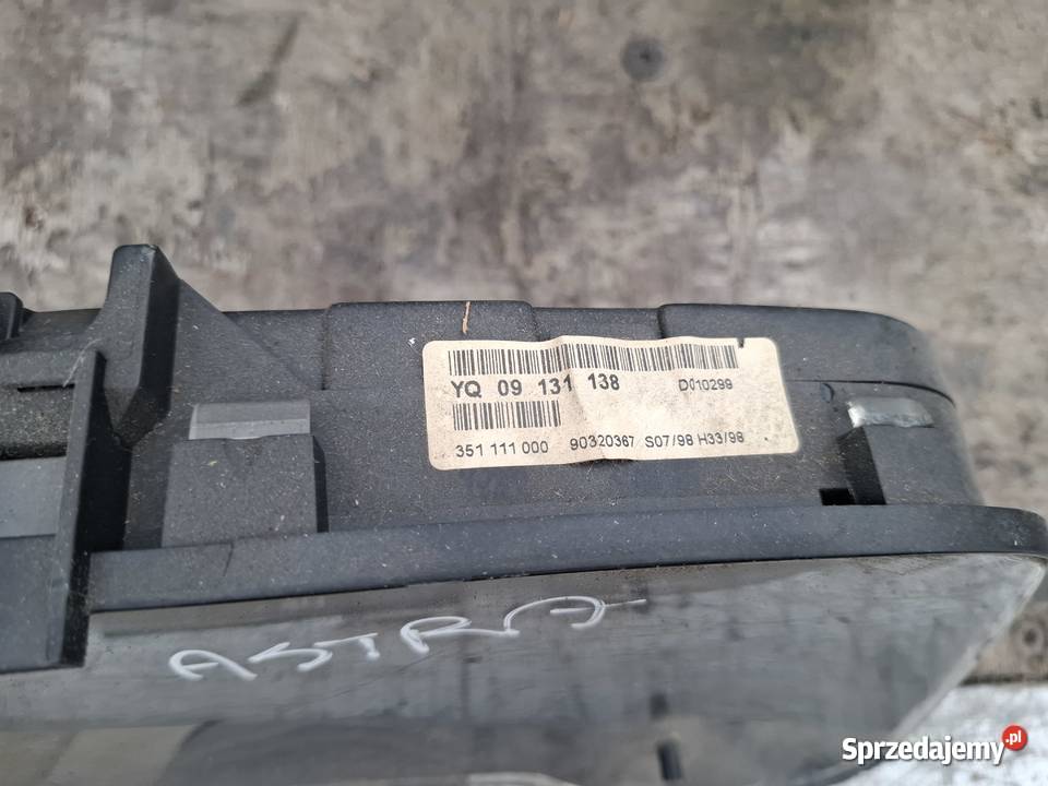 Licznik Zegar Opel Astra 2 lubelskie Wisznice