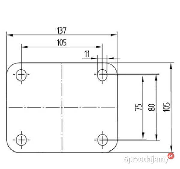 Koła skrętne z poliamidu 3470UOR160P63 Rolnictwo Kamionna sprzedam