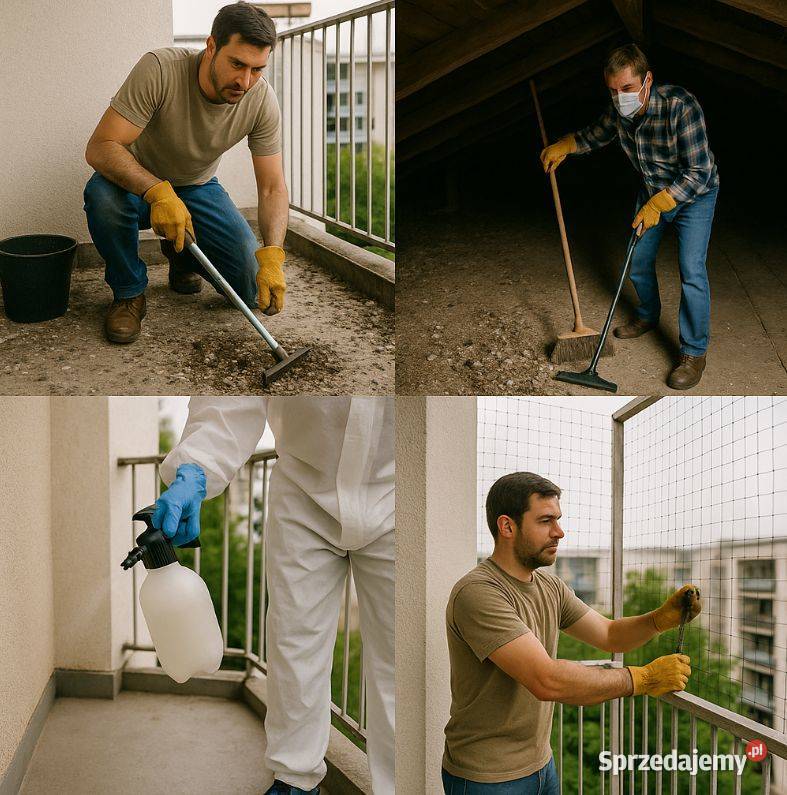 Montaż siatki ochrona przed gołębiami cennik Wrocław