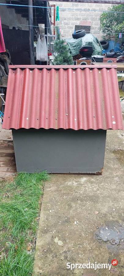 Duża ocieplana buda psa 90 x 109 x 129 UŻYWANA Starachowice sprzedam