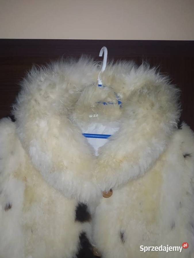 Eleganckie naturalne futro z lamy SM vintage Rozmiar 38(M) Kurtki i płaszcze Gdynia