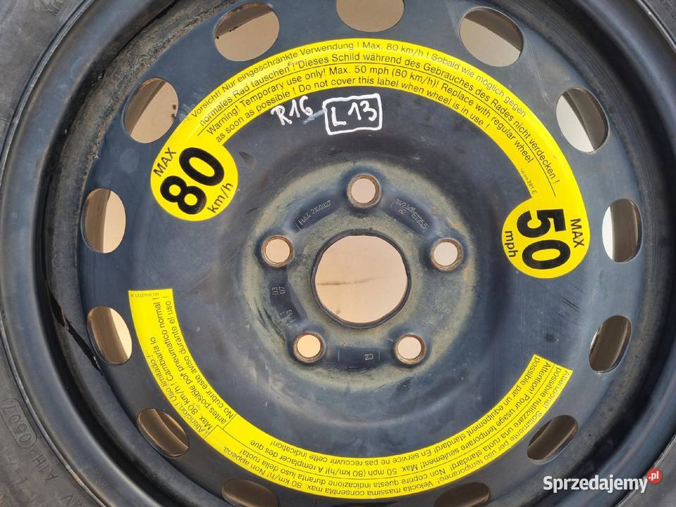 KOŁO DOJAZDOWE Audi Seat Vw Golf VI dojazdówka Chełm