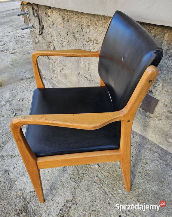 Fotel vintage midcentury modern duński design z