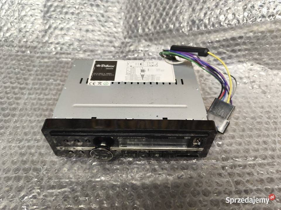 Radio samochodowe USB Karta SD AUX stan ISO Dębica