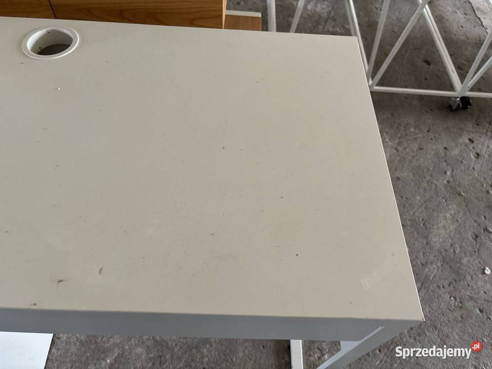 Biurko IKEA Micke białe z szufladą i szafką śląskie Mysłowice