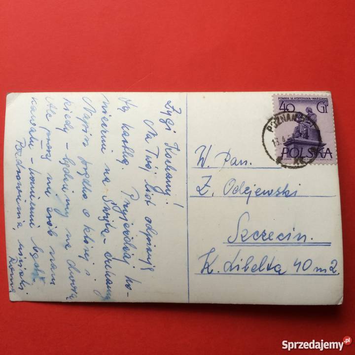 977 Widokówka Poznań Szczecin sprzedam