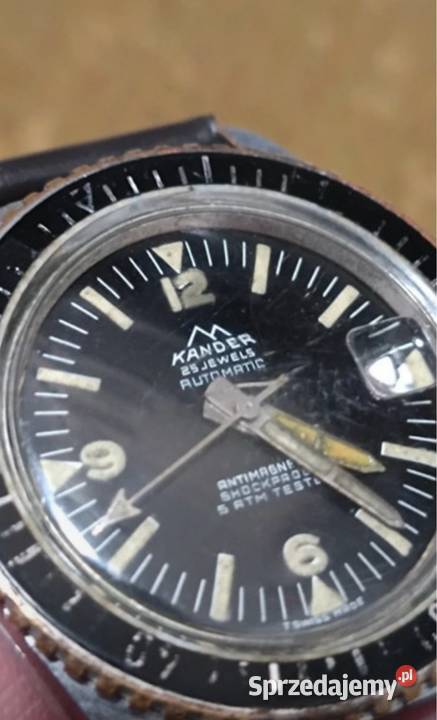 Zegarek Kander Vintage Swiss Made Diver Lubin