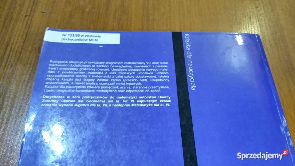 Matematyka 8 podręcznik klas VIII książka pomorskie Gdańsk
