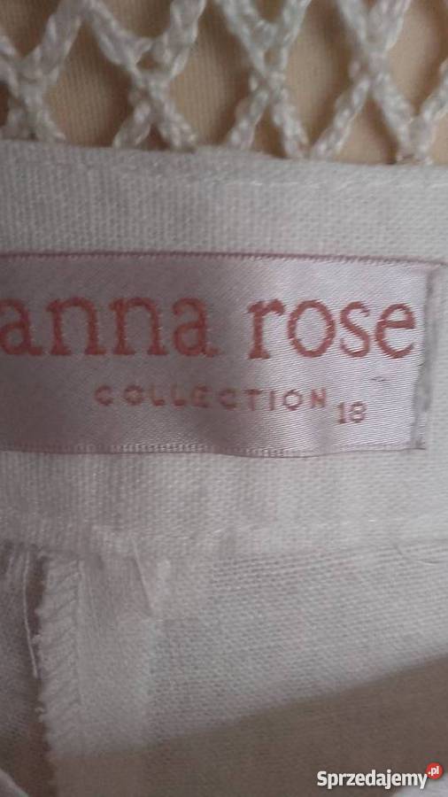 ANGIELSKIE MARKOWE LNIANE SPODNIE KOLOR IVORY r Piła