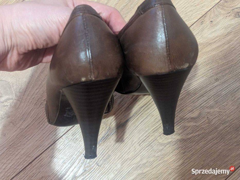 Szpilki skóra naturalna r 40 Wąbrzeźno