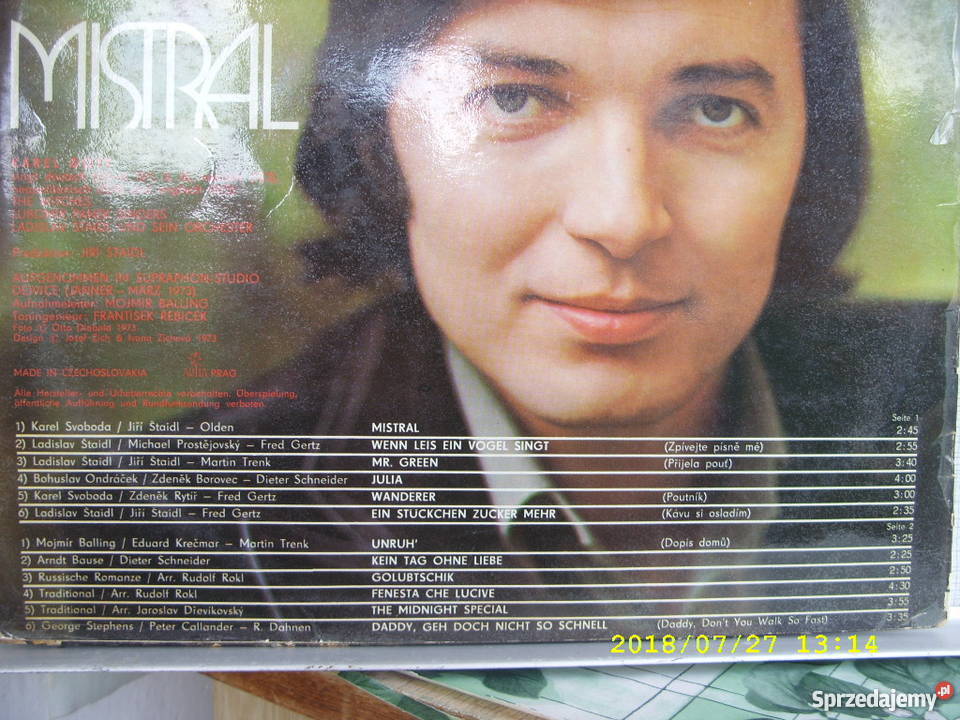 Pop LP KAREL GOTTMISTRAL Płyty i kasety dolnośląskie Wołów