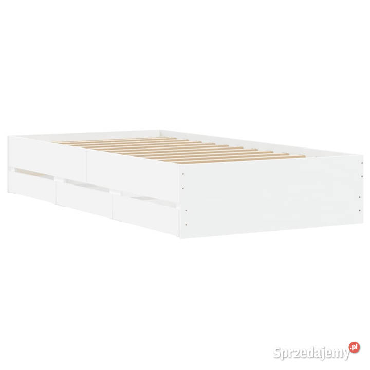 Rama łóżka z szufladami biała 90x190 WM3207322 33cm mazowieckie Warszawa sprzedam