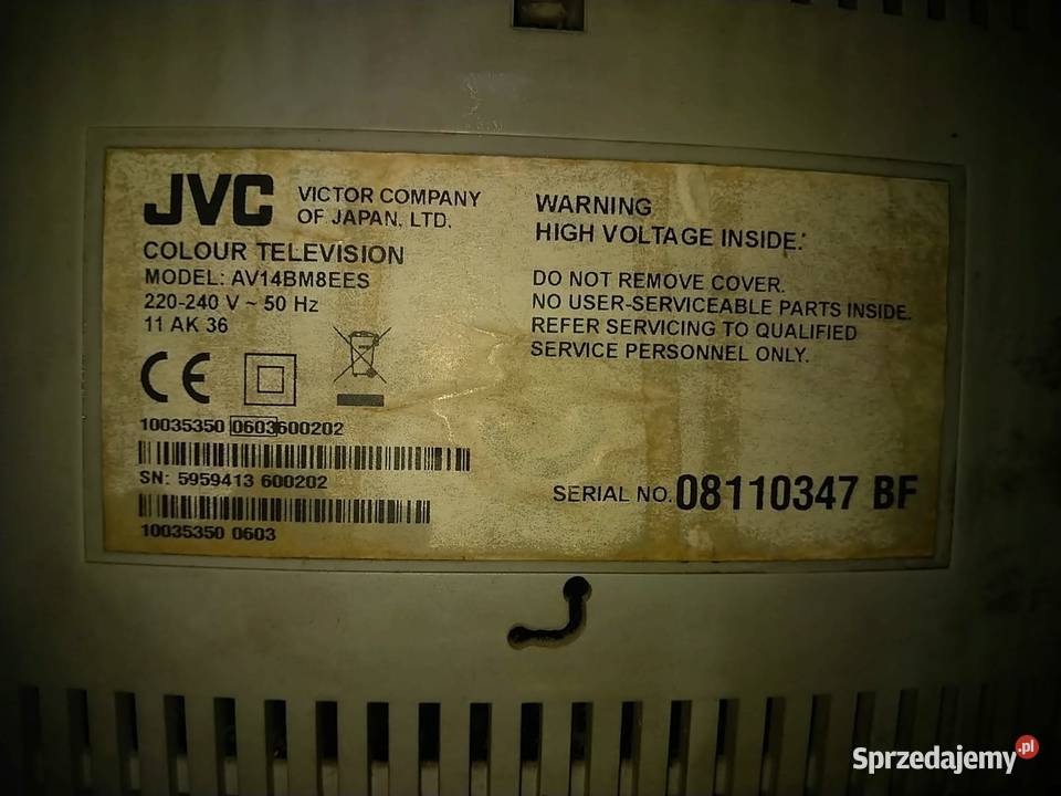 Telewizor JVC kineskopowy Tychy
