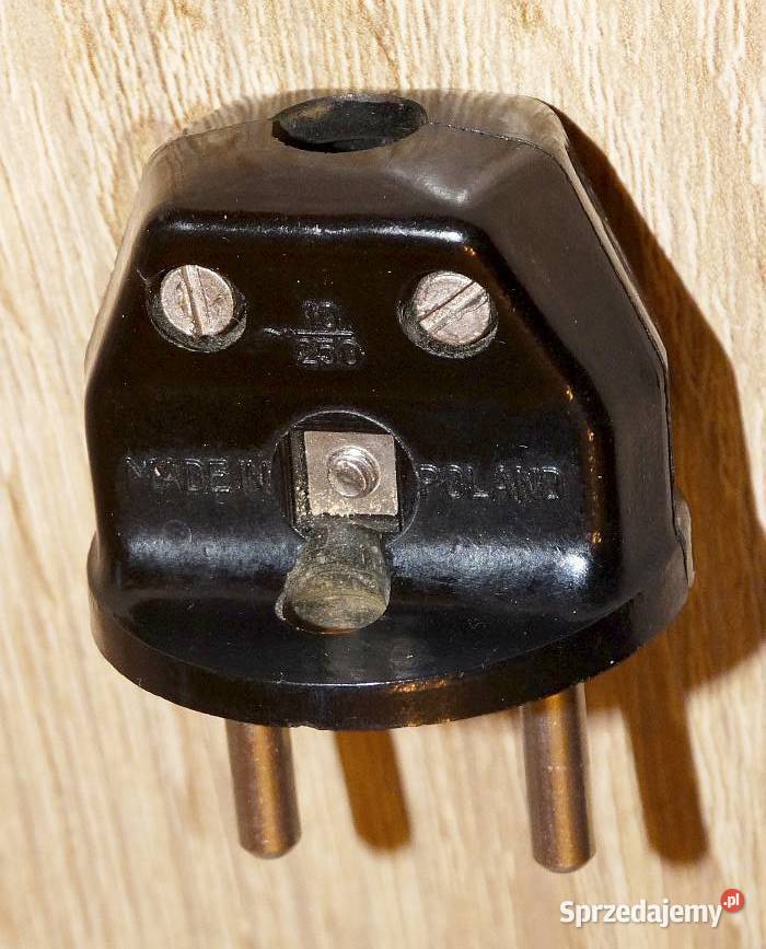 Wtyk wtyczka sieciowa bakelitowa KWE W11 A22 10 śląskie Gliwice