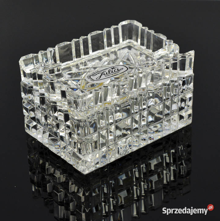Popielnica z papierośnicą Huta Szkła Julia