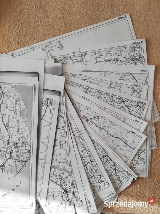 Atlas samochodowy Polski z 1938 roku ksero mapa samochodowa Wronki sprzedam
