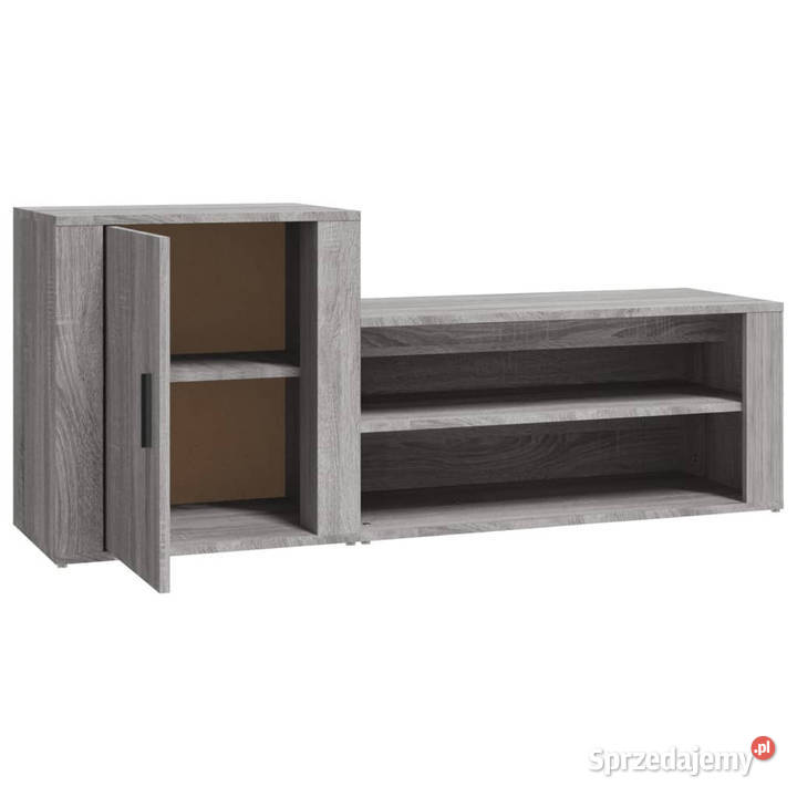 Szafka na buty szary dąb sonoma 130x35x54