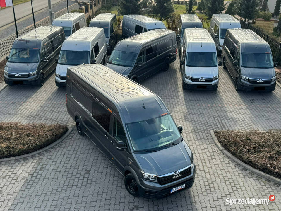 Man TGE 3180 Doka 7OSÓB Brygadówka LONG L5H3 Widełki