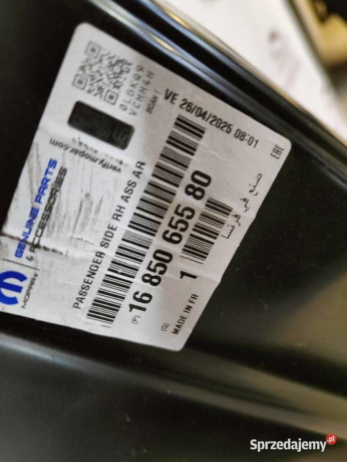 Toyota Proace II 16 Słupek Drzwi Przesuwnych Zestawy części blacharskich Pleszew