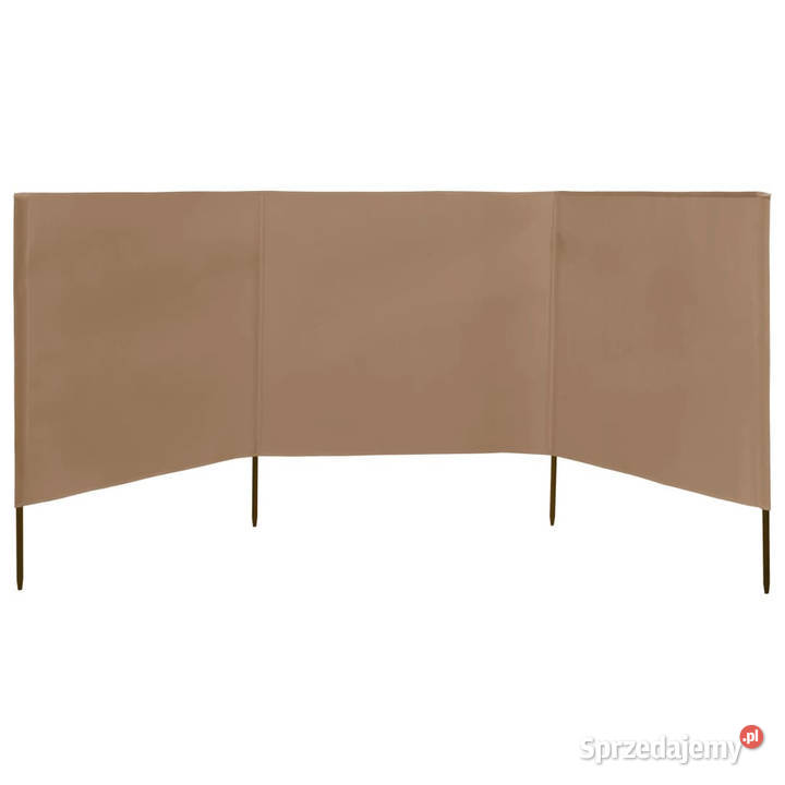 Parawan 3skrzydłowy z tkaniny 400x160 taupe Warszawa