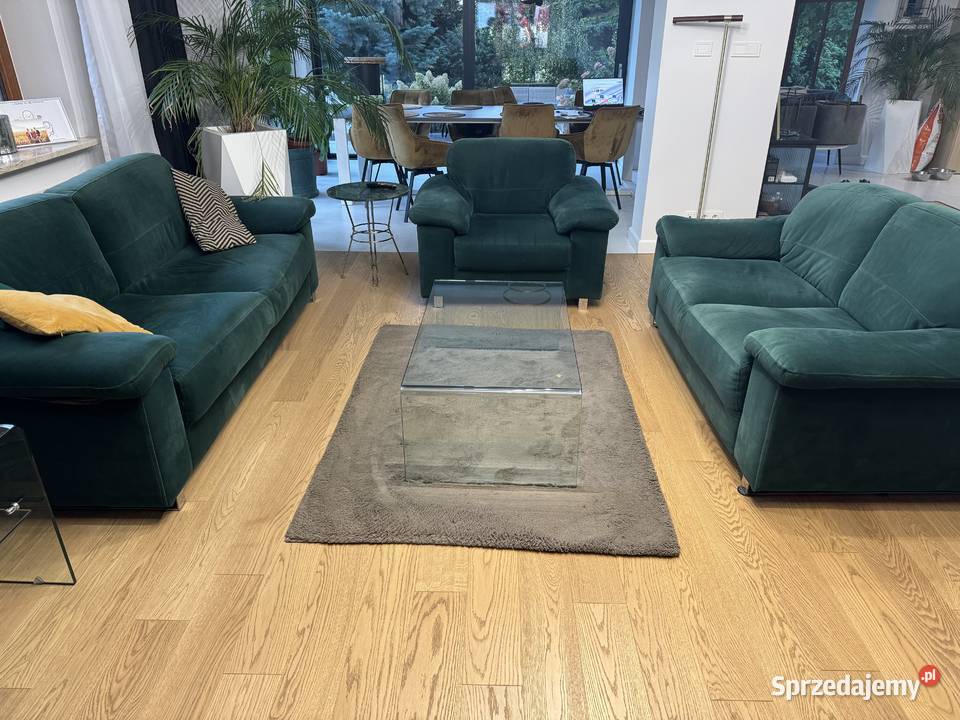 Sofa wypoczynek zielony kpl Ciecierzyn sprzedam